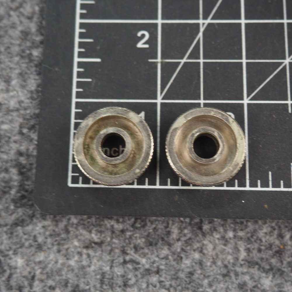 Blessing Scholastic Trumpet Bottom Valve Caps‎ Silver Tone Pair
